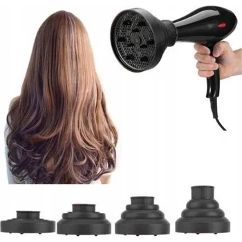 Aroma difuzér Difuzér na fén SKLÁDACÍ SILIKONOVÝ UNIVERZÁLNÍ ČERNÝ