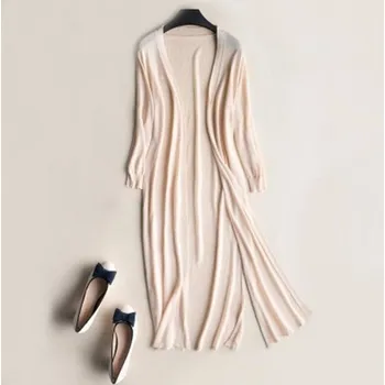 Dámský jemný cardigan krémová XXL