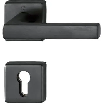 Dveřní kování HOPPE kování DALLAS, požární objektové kl-kl, mosaz černá, rozeta PZ