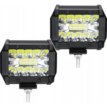 Přídavný světlomet Sada 2x 60W Halogenová pracovní LED světla 12-24V IP67