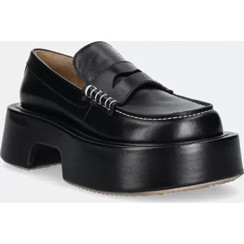 Dámské mokasíny Kožené mokasíny JW Anderson Platform Moccasin dámské, černá barva, na platformě, FW0169.LA0020.999, 36, 99X