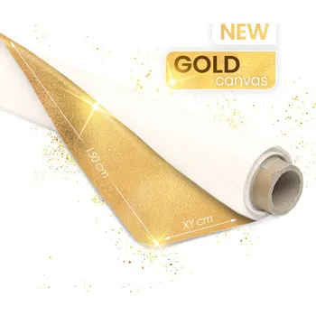 Malířské plátno ARTMIE MIDAS zlaté malířské plátno na roli