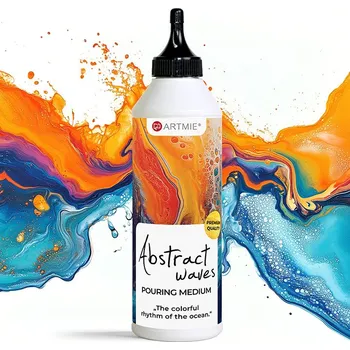 Umění ARTMIE Abstraktní vlny proudící médium