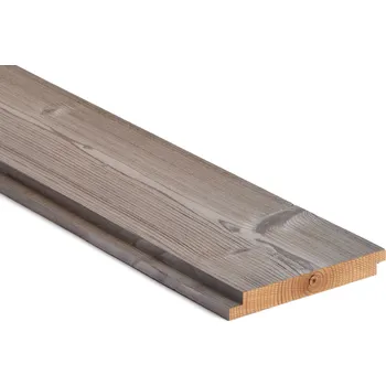 Polodrážková kartáčovaná palubka thermo – smrk Luna Layer 19x142 mm – povrchová úprava ARCTIC - 4,5 m (0,60 m²)