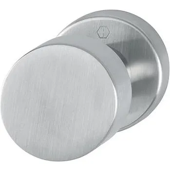 HOPPE dveřní koule penvá, plochá, o 52 mm, vč. čtyřhr. a upevň.šroubů, F69 nerez