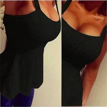 Dámský krajkový top A999 černá L