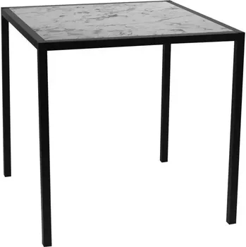 Zahradní stůl Zahradní stolový rám ENFIBRE černý pro desky max 70×70 cm