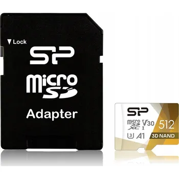 Paměťová karta Paměťová karta Silicon Power microSDXC Superior Pro 512GB V30 UHS-1 U3 A1 +