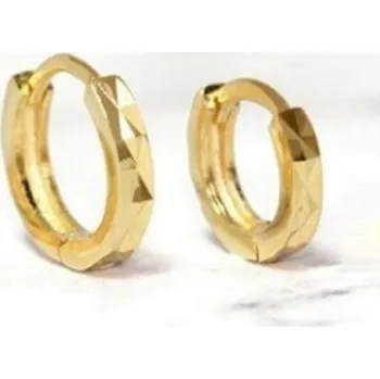 Náušnice Dámské kruhové náušnice G317 zlatá 8 mm