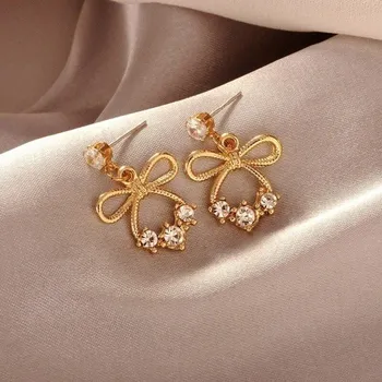 Náušnice Dámské náušnice mašle H786 2