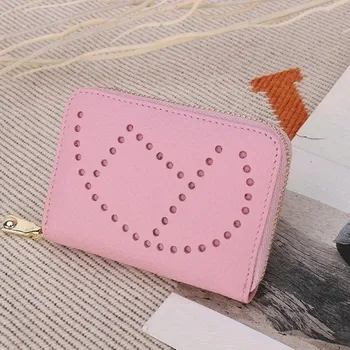 Peněženka Dámská kožená peněženka malá M273 růžová