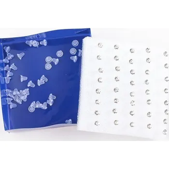 Náušnice Dámské peckové náušnice 20 párů C1094 bílá 5 mm