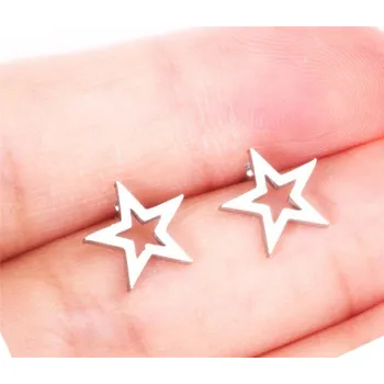 Náušnice Dámské peckové náušnice H799 stříbrná 10