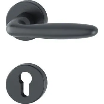 Sada klik VERONA na rozetě PZ, 37–47 mm hliník, černá mat