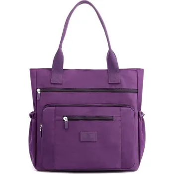 Kabelka Dámská plátěná kabelka M1109 tmavě fialová