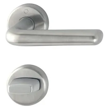 HOPPE kování HELSINGBORG, interiérové, klika-klika, F69 nerez mat, rozeta WC