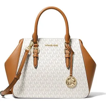 Michael Kors kabelka Charlotte large satchel logo vanilla + doprava zdarma