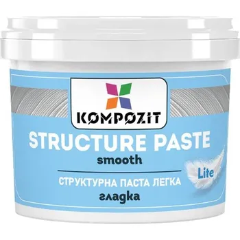 Bílá hladká strukturovací pasta LITE | Různé svazky