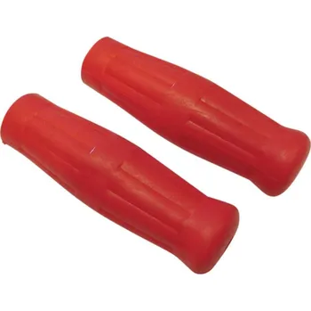 Chránič řídítek pro čtyřkolku RADIÁLNÍ GUMOVÉ RUKOJETI ČERVENÉ 03-61R