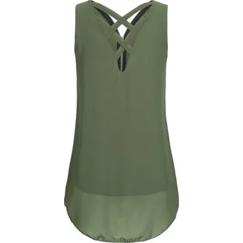 Dámský top se zipem A156 armádní zelená L