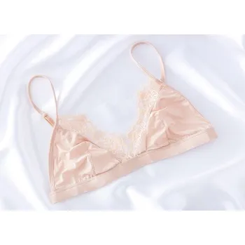 Podprsenka Dámská jemná podprsenka s krajkou béžova M