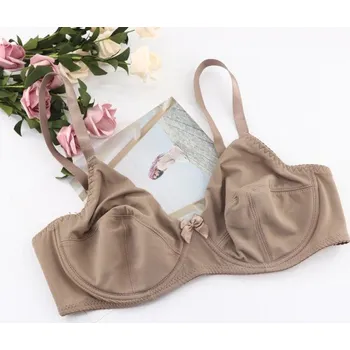 Podprsenka Dámská podprsenka s mašličkou hnědá 85B