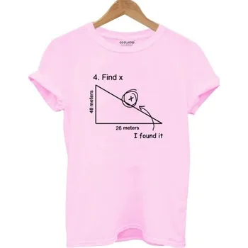 Dámské tričko s motivem geometrie růžová S