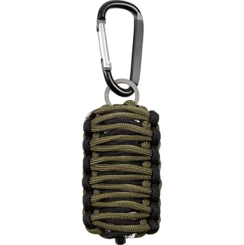 Vybavení pro přežití MFH Souprava pro přežití přívěšek s karabinou ZELENÁ/ČERNÁ