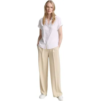 Dámská halenka TOM TAILOR® DÁMSKÁ VOLNÁ BLŮZA S LÍMEČKEM - BÍLÁ