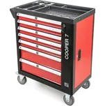 PENTA CZ s.r.o. Dílenský vozík G21 Cooper 7, černo-červený + doprava zdarma