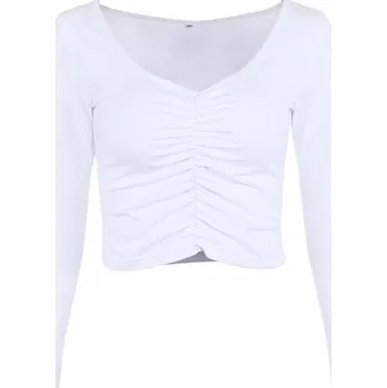 Dámský crop top s hlubokým výstřihem B93 M