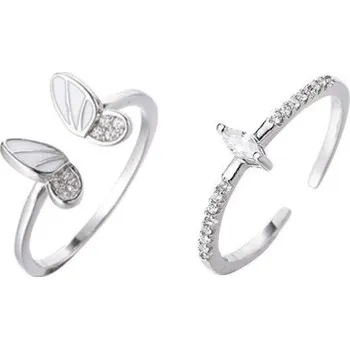 Prsten Dámský prstýnek motýl 2 ks