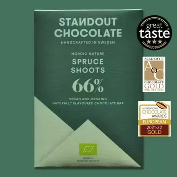 Čokoláda Standout Chocolate Čokoláda Smrkové jehličí 66% 50 g