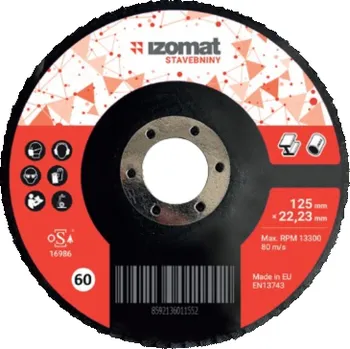Brusný kotouč Kotouč lamelový brusný IZOMAT 125x22,23 mm P60 KX663