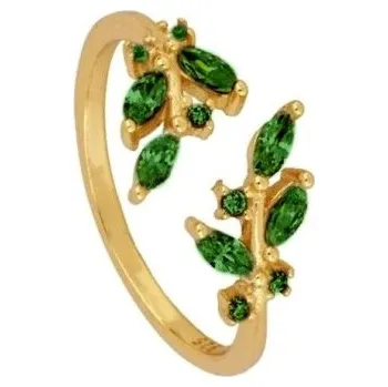 Prsten Dámský prstýnek D2218 zelená