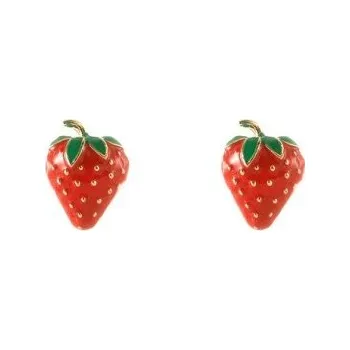 Náušnice Dámské náušnice jahody J193