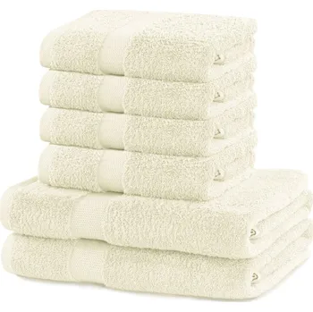Ručník Sada ručníků DecoKing Marina 2+4 ks ecru