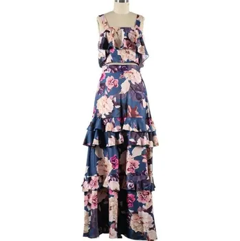 Dámský crop top a sukně B959 M