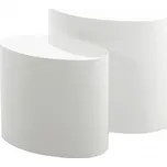 Sada 2 odkládacích stolků MOUSES bílá