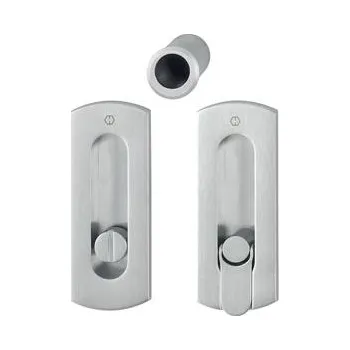 Dveřní kování HOPPE? sada mušlí pro posuvné dveře M463 WC, mosaz pochromovaná satinovaná