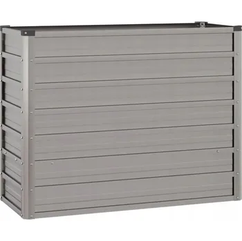 Květináč VidaXL šedý kovový Květináč 100 cm x 100 x 77 cm