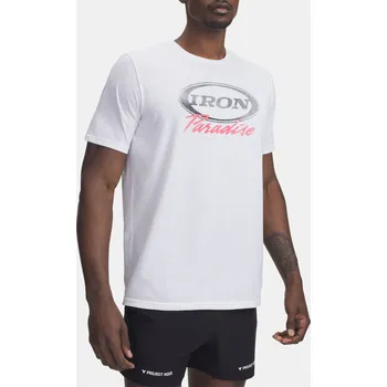 Pánské tričko Under Armour Pjt Rck Iron SS 1389945-100 Bílá SM