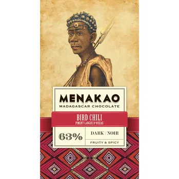 Čokoláda Menakao čokoláda Madagaskar 63% s chilli 75 g