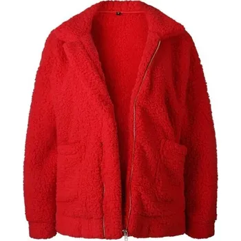 Dámská pletená bunda J3188 červená XXL