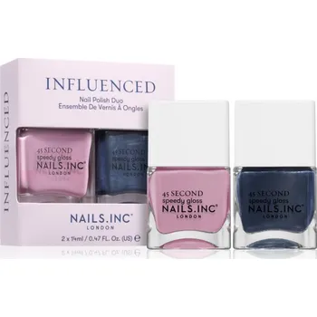 Lak na nehty Nails Inc. Influenced Ready For Richmond rychleschnoucí lak na nehty 14 ml + Heading To Hampstead rychleschnoucí lak na nehty 14 ml