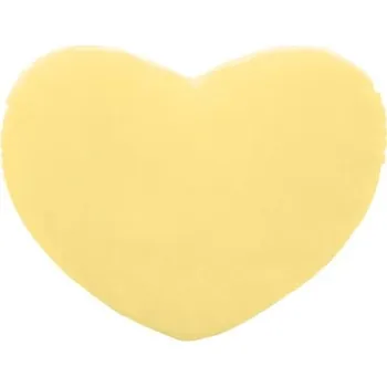 plyšák Bavlněné srdíčko žlutá