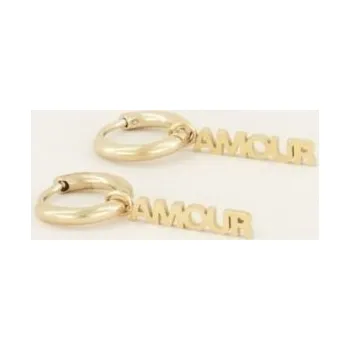 Náušnice Dámské kruhové náušnice R31 zlatá 4