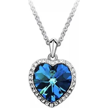 Náhrdelník Dámský náhrdelník MODRÉ SRDCE