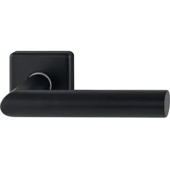 HOPPE poloviční sada klik AMSTERDAM hranatá, čtyřhran 8/62 mm, nerez, černá