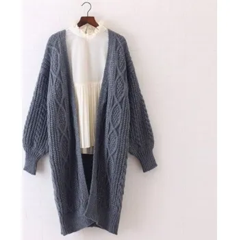 Dámský pletený cardigan G379 tmavě šedá